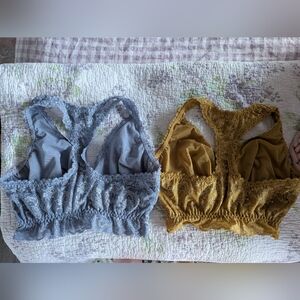 Cosabella Never Say Never Curvy Racerback Bralette Set Of 2 - Metallics